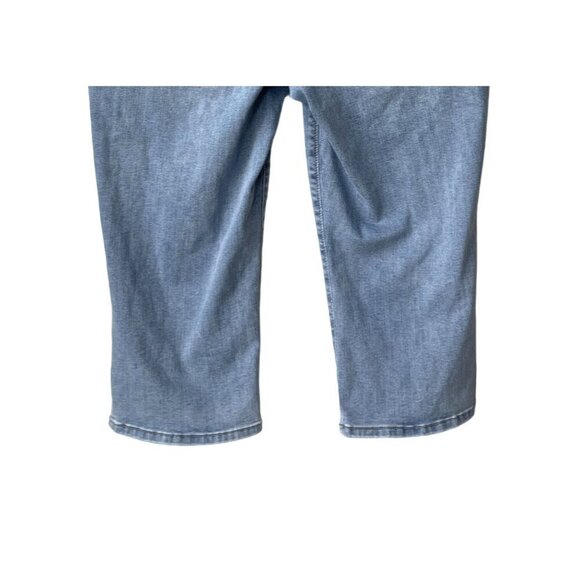 NYDJ Curves 360 Cropped Jeans Size 10P High Rise Light Wash Slim Straight - Picture 9 of 12